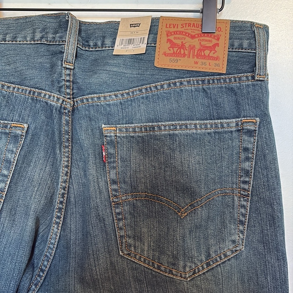 Levi’s 559 Relaxed Straight Jeans 36W 36L NWT - Picture 7 of 10